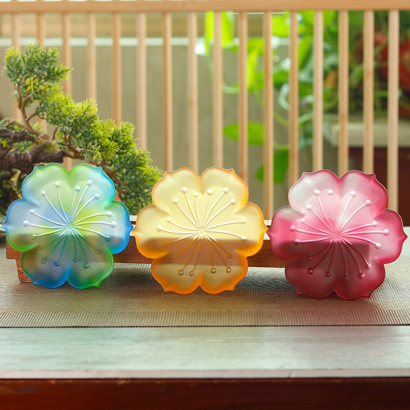 琉璃莲花盘中式果碟糖果盘零食盘客厅茶几家用香插高档精致烛台