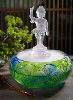 珍悦古法琉璃太子佛浴佛套装