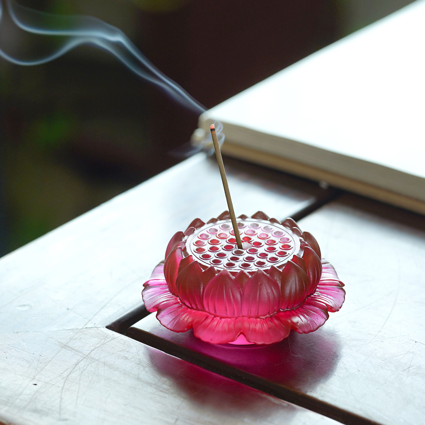 宋式美学禅意风琉璃线香莲花香插图片
