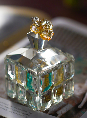 珍悦水晶琉璃精致首饰盒摆件