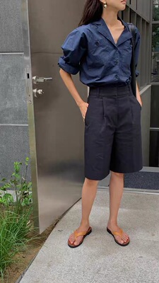 【现货】urbanic30韩国夏季新款时尚百搭经典大口袋长袖衬衫
