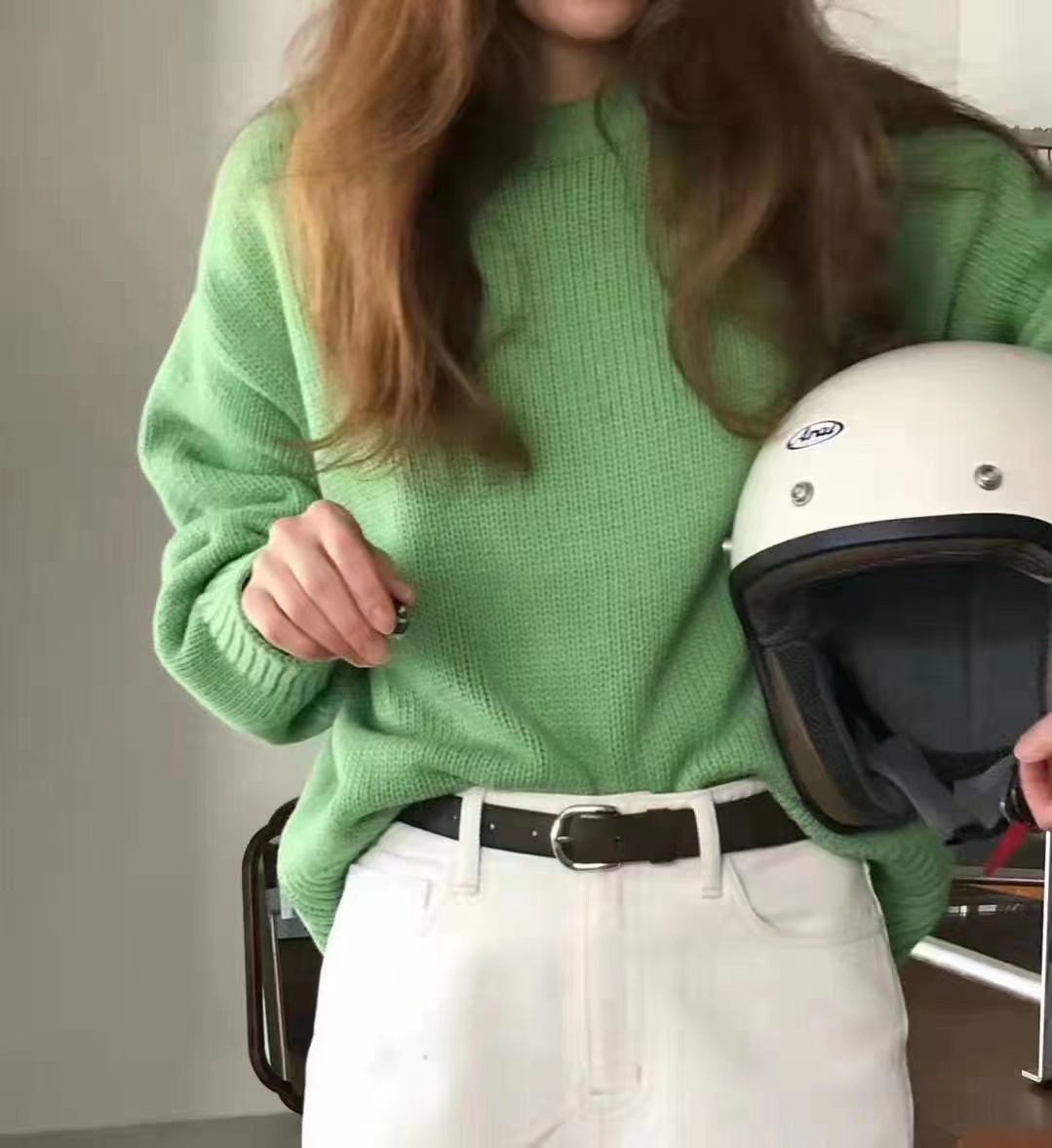 韩国正品ounce圆领毛衣