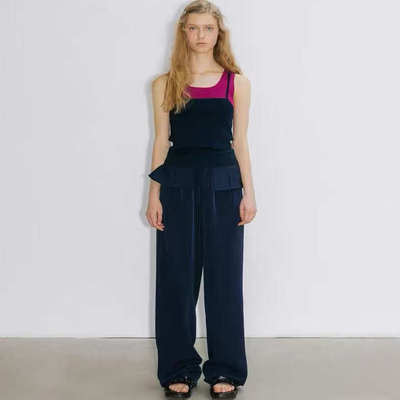 atelier edition韩国抽绳设计休闲裤2025年新款宽松百搭阔腿长裤