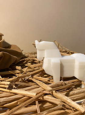 班门乐府十二生肖鲁班锁 3D打印树脂生肖马 家居摆件 马年大吉