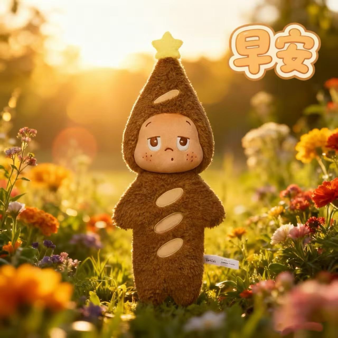 可爱小树星星人玩偶毛绒玩具公仔布娃娃儿童生日礼物送女友睡觉