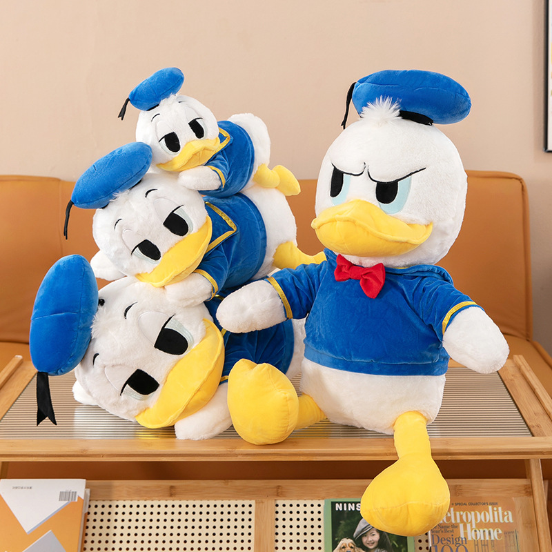 生气怒眉搞怪可爱唐老鸭毛绒公仔