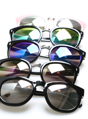 水银反光明星款复古风炫彩太阳镜