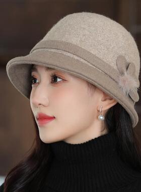 渔夫帽子女韩版保暖小礼帽