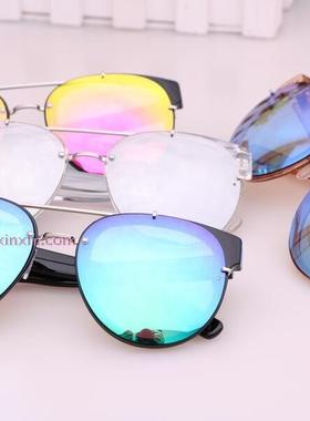 圆脸韩版个性风明星款复古太阳镜