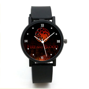 权力的游戏周边手表家族徽章冰与火之歌龙母石英表男女生朋友礼物