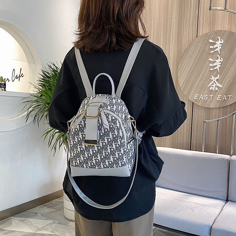 多用小双肩包女2024新款韩版ins休闲百搭迷你背包小众时尚单肩包