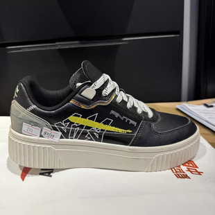 安踏女板鞋，37.5/39，皮面橡胶底