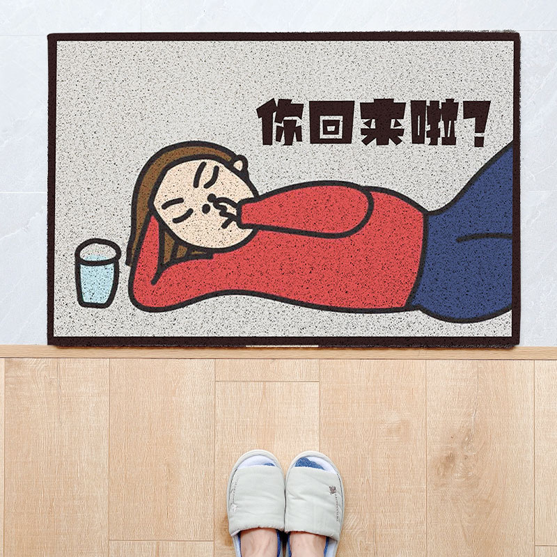 卡通人物刮泥除尘家用脚踩地垫