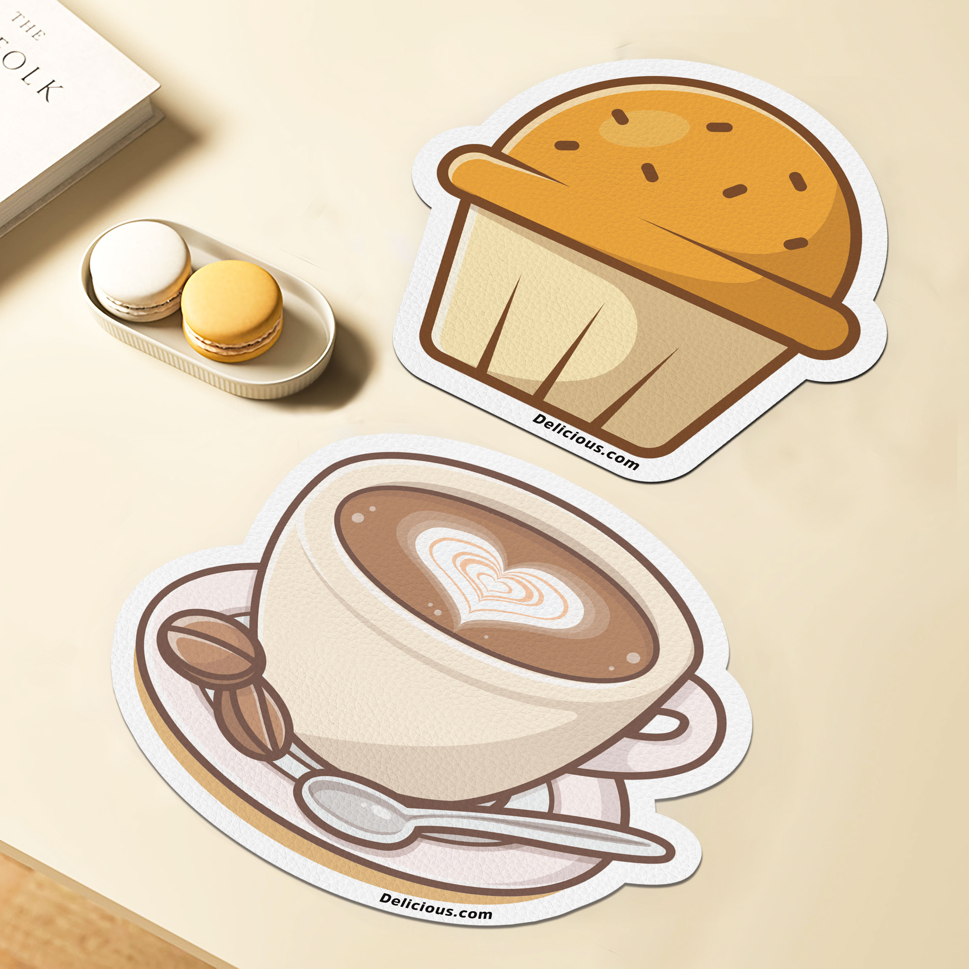 皮革餐垫防油防水可爱卡通