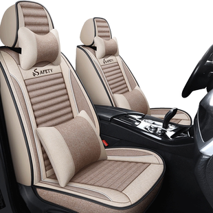 福特福克斯汽车座套四季通用全包围两箱三箱专用布艺亚麻汽车坐垫