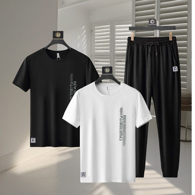 2025新款男士冰丝休闲运动三件套