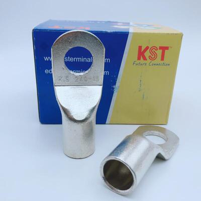 健和兴KST TLK300-12/14/16/20紫铜冷压线鼻子无窥口接线端头方头