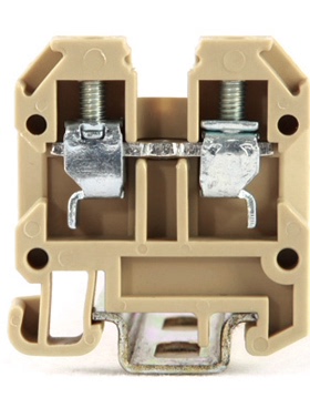 雷普微型端子 JSAK-4/15 接线端子排 土黄色 NS/TS 15导轨