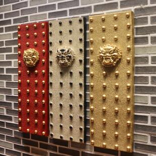 户外中式龙头浮雕画中国风玄关挂件椒图复古背景墙饰春秋壁饰尊龙