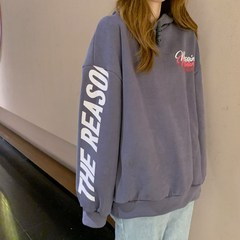 Real shot new cotton Plush sweater for women's design sense Hoodie for women's fashion and loose ins clothes