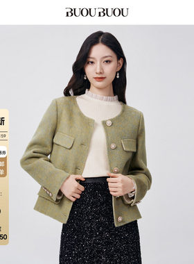 BuouBuou绵羊毛双面呢大衣外套