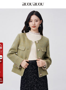 BuouBuou绵羊毛双面呢大衣外套