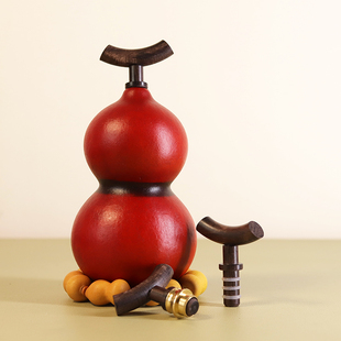 酒葫芦塞子 装酒装水酒塞配件天然实木龙头藤塞手工配饰密封防渗