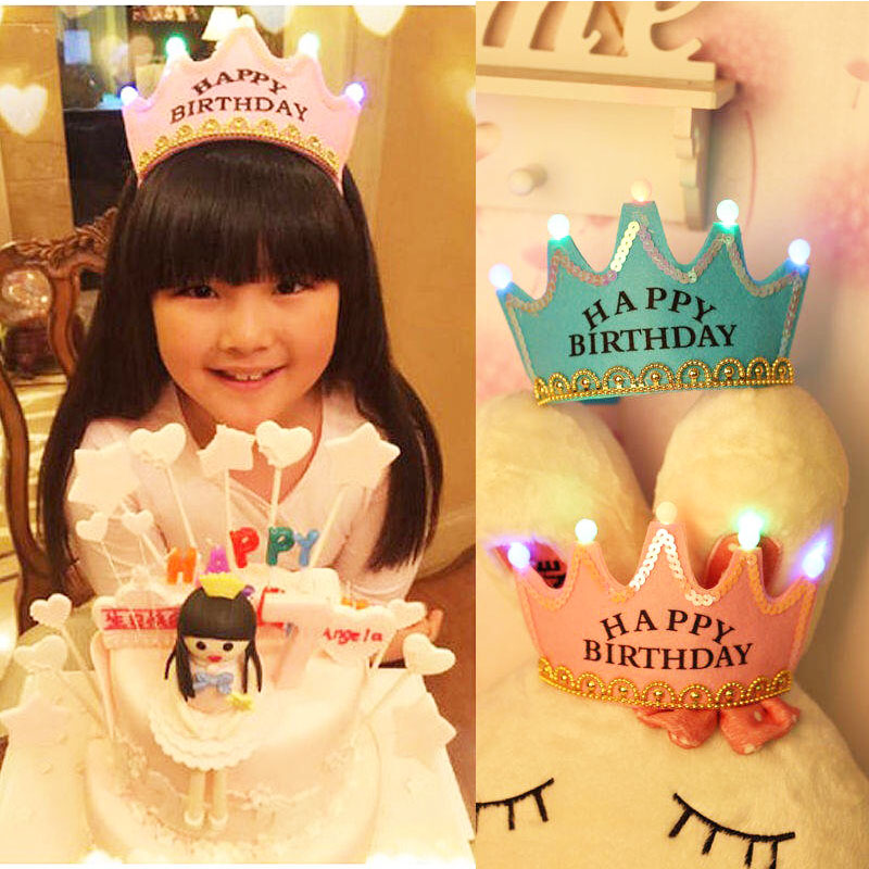 发光帽子生日派对皇冠创意儿童