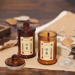 跨境ins邮差杯茶色香薰蜡烛 氛围熏香氛居家气氛摆件创意礼物栀子