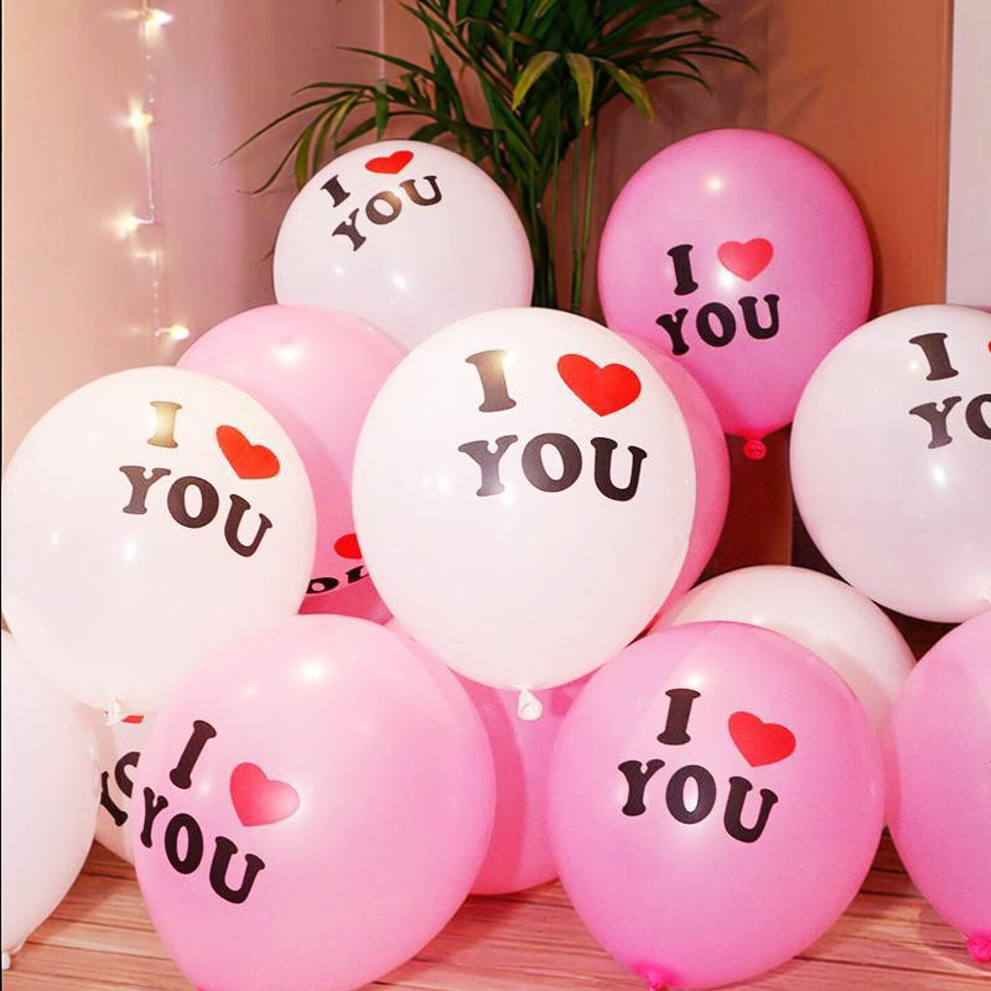 12寸加厚心形求爱示爱情人气球 婚礼节日 生日场地布置ILOVEU气球