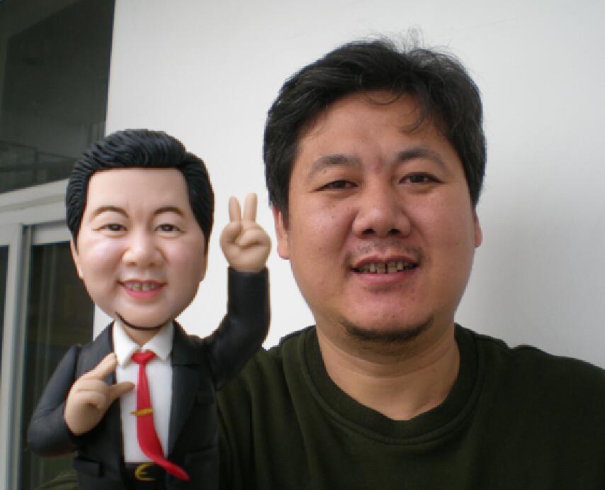 软陶人偶真人公仔定制蜡像diy泥人雕塑陶偶照片定做结婚情侣礼物