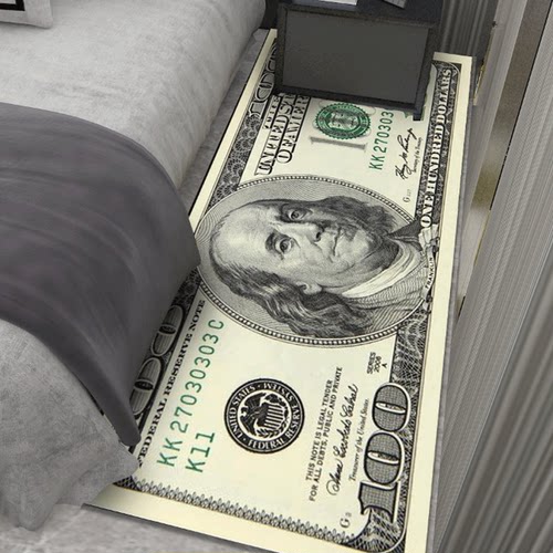 美元男生玄关防滑可定制床边毯