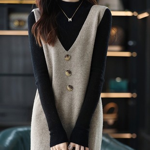 小香风连衣裙女2025新款秋冬高级感小个子宽松气质法式针织裙批发