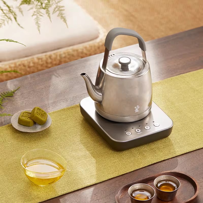 鸣盏纯钛提梁壶身全自动加水电热烧水茶壶茶艺泡茶专用恒温电茶炉
