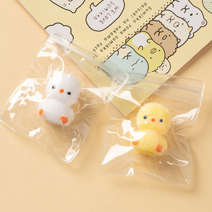 创意可爱毛绒小鸡仔捏捏乐减压鸡崽挂件解压手捏玩具儿童胖鸡捏捏