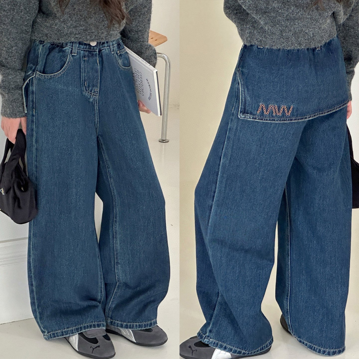 女童长裤韩版屁帘直筒裤2025新款儿童秋季牛仔裤小个子宽松休闲裤,童装/婴儿装/亲子装,儿童牛仔裤,淘宝优惠券,粉丝福利购,淘宝优惠卷