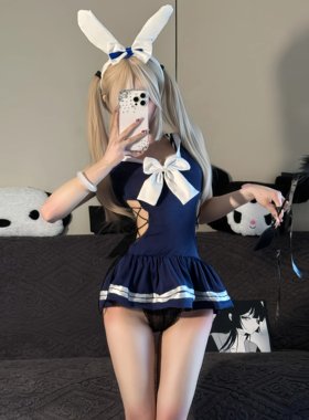 性感纯欲可爱jk海军风qqny睡衣情趣水手服制服套装小胸清纯内衣女