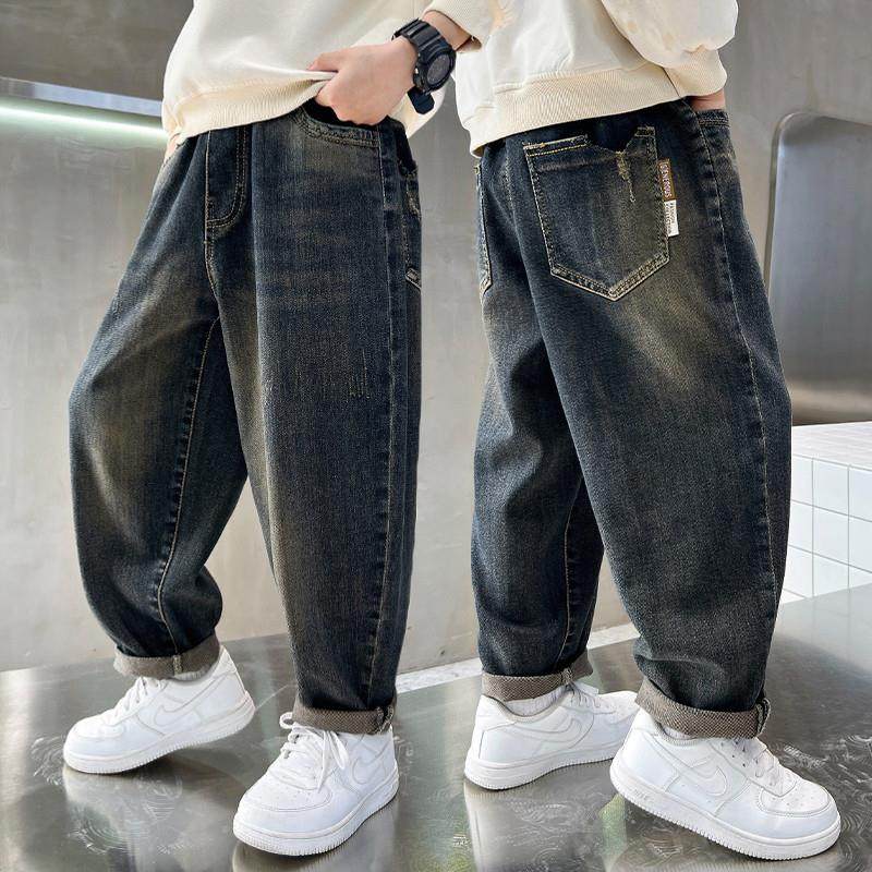 男童宽松牛仔裤春秋季2025新款大儿童哈伦裤胖男孩帅气时髦老爹裤,童装/婴儿装/亲子装,裤子,淘宝优惠券,粉丝福利购,淘宝优惠卷