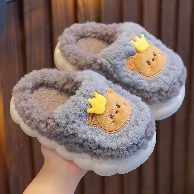 儿童拖鞋男童棉拖鞋冬季室内防滑宝宝小孩卡通保暖家居包跟棉拖鞋,童鞋/婴儿鞋/亲子鞋,儿童亚麻拖鞋,淘宝优惠券,粉丝福利购,淘宝优惠卷