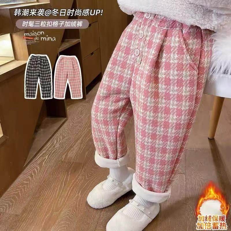女童裤子秋冬2025新款儿童洋派冬季加厚一体绒女宝宝外穿加绒休闲,童装/婴儿装/亲子装,裤子,淘宝优惠券,粉丝福利购,淘宝优惠卷
