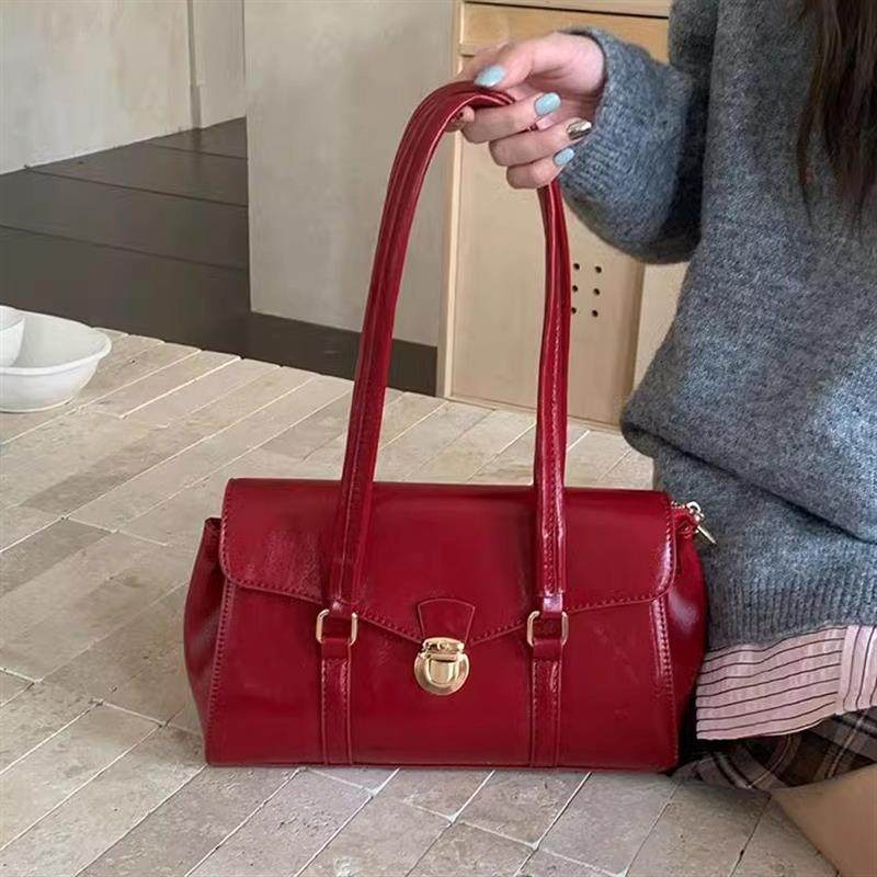 喜庆红色包包女2025新款质感新娘包百搭气质手提包大容量单肩婚包,箱包皮具/热销女包/男包,通用款女包,淘宝优惠券,粉丝福利购,淘宝优惠卷