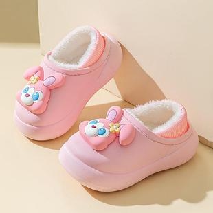 采购产品女孩和儿童的棉拖鞋冬季防水滑男孩和儿童家庭使用蹒跚学