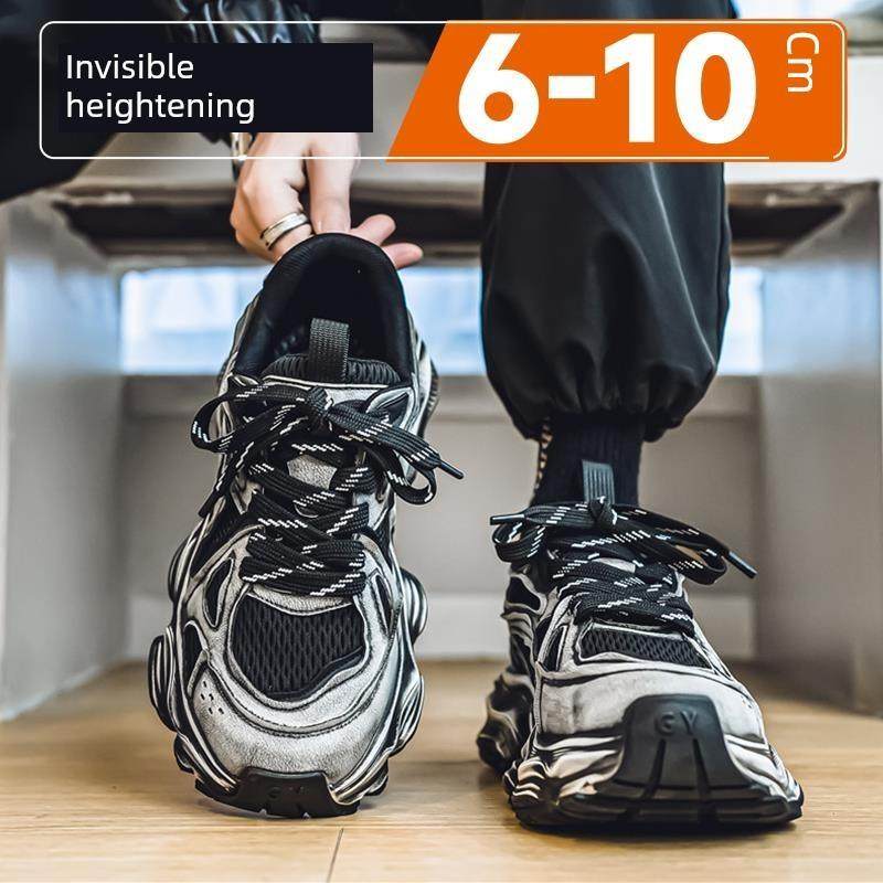 隐形内增高男鞋10厚底老爹鞋男潮牌覆古休闲百搭软底运动爆款鞋,流行男鞋,老爹鞋,淘宝优惠券,粉丝福利购,淘宝优惠卷