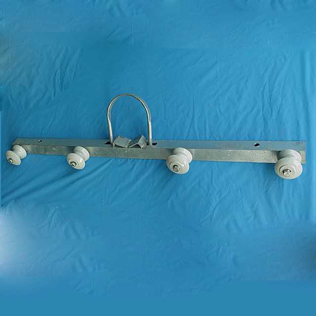 横担 通电电线杆 电力瓷瓶 1米抱箍 固定瓷瓶支架 456孔二线四线