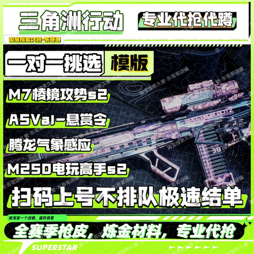三角洲行动枪皮代抢akm m7棱镜 mp7m250 巨浪 腾龙 KC17炼金材料