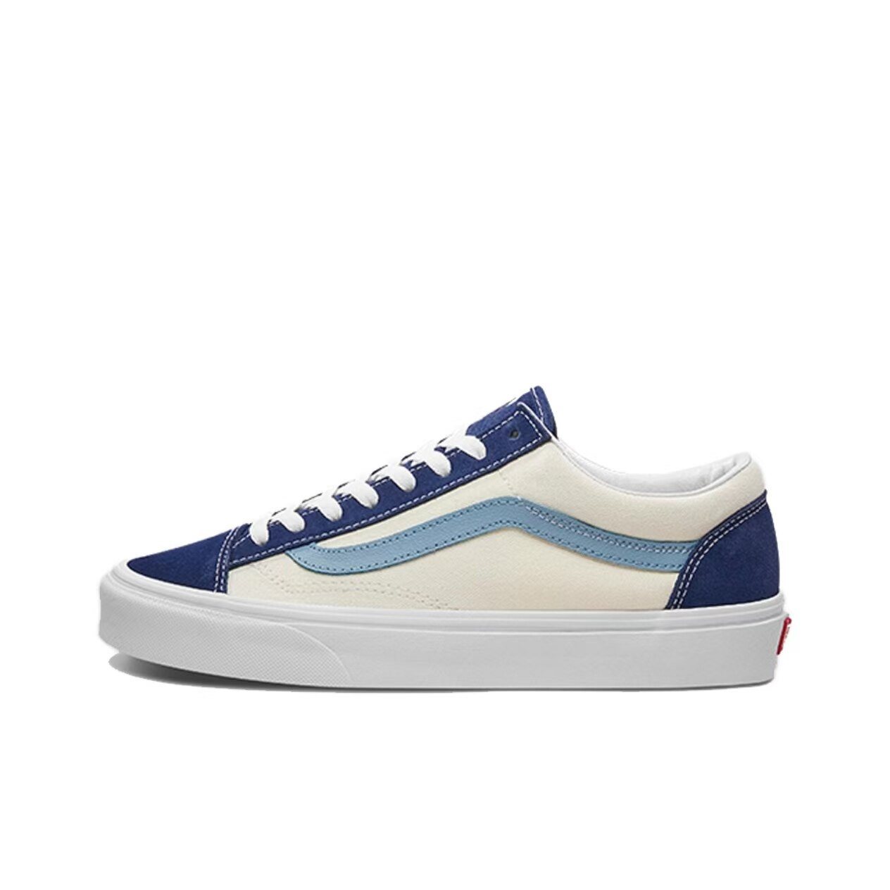 VANS官方 Style36 蓝白拼接低帮板鞋男女同款复古时尚运动休闲鞋图片
