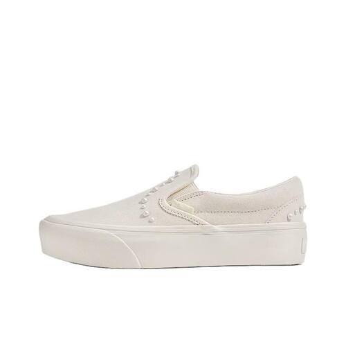 Vans范斯CLASSIC SLIP-ON Platform 舒适 板鞋 男女同款 棉花糖白
