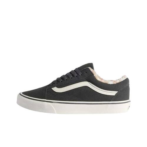 Vans范斯Old Skool Cozy 百搭潮流贴合舒适板鞋 男女同款 褪色黑
