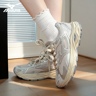 Mizuno/美津浓男女鞋RacerS复古运动减震防滑耐磨轻便休闲跑步鞋