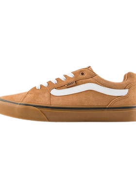 Vans范斯官方正品Filmore 复古百搭 耐磨平底低帮板鞋 土黄色男款